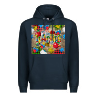 Navy teacher autism Premium Hoodie - CowGirlArtShop