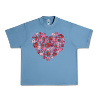 Pebble Blue dog valentine Urban Heavy Tee - MaliasSmallBusiness