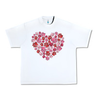 White dog valentine Urban Heavy Tee - MaliasSmallBusiness