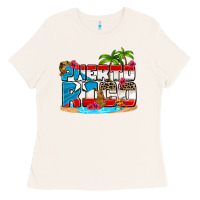 Bone puerto rico and flowers with frog Ladies Tee - AdoDesignShop