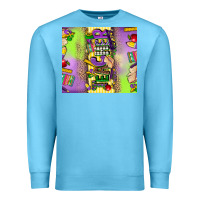Ocean Blue teacher mardi gras Premium Sweatshirt - CowGirlArtShop