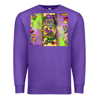 Purple teacher mardi gras Premium Sweatshirt - CowGirlArtShop