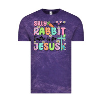 Cloud Purple silly rabbit easter is for jesus Vintage Tee - MaliasSmallBusiness