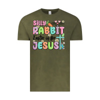 Vintage Olive silly rabbit easter is for jesus Vintage Tee - MaliasSmallBusiness