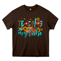 Chocolate Brown teaching my tribe Heavy Core Tee - AdoDesignShop