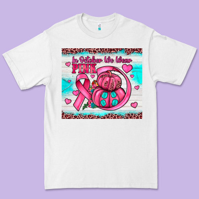 In October We Wear Pink Premium Tee Designed By Jahusdesignshop
