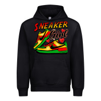 Black sneaker girl Urban Hoodie - FaDigitalArtStudio
