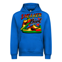 Cobalt sneaker girl Urban Hoodie - FaDigitalArtStudio