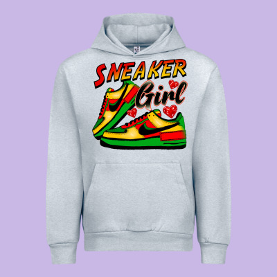 Sneaker Girl Urban Hoodie Designed By Fadigitalartstudio