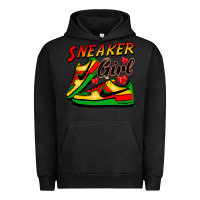 Pigment Black sneaker girl Urban Hoodie - FaDigitalArtStudio