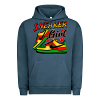 Pigment Midnight Navy sneaker girl Urban Hoodie - FaDigitalArtStudio