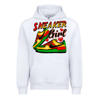 White sneaker girl Urban Hoodie - FaDigitalArtStudio