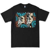 Black gemstone leopard cowhide brushstroke Premium Tee - AdoDesignShop