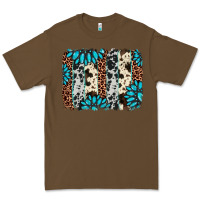 Cacao gemstone leopard cowhide brushstroke Premium Tee - AdoDesignShop