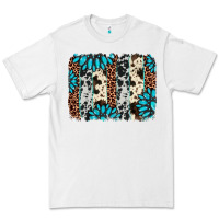 White gemstone leopard cowhide brushstroke Premium Tee - AdoDesignShop