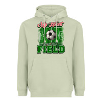 Matcha My heart is on that court Soccer Heavyweight Hoodie - HowdyJamesFarm