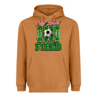 Meerkat My heart is on that court Soccer Heavyweight Hoodie - HowdyJamesFarm