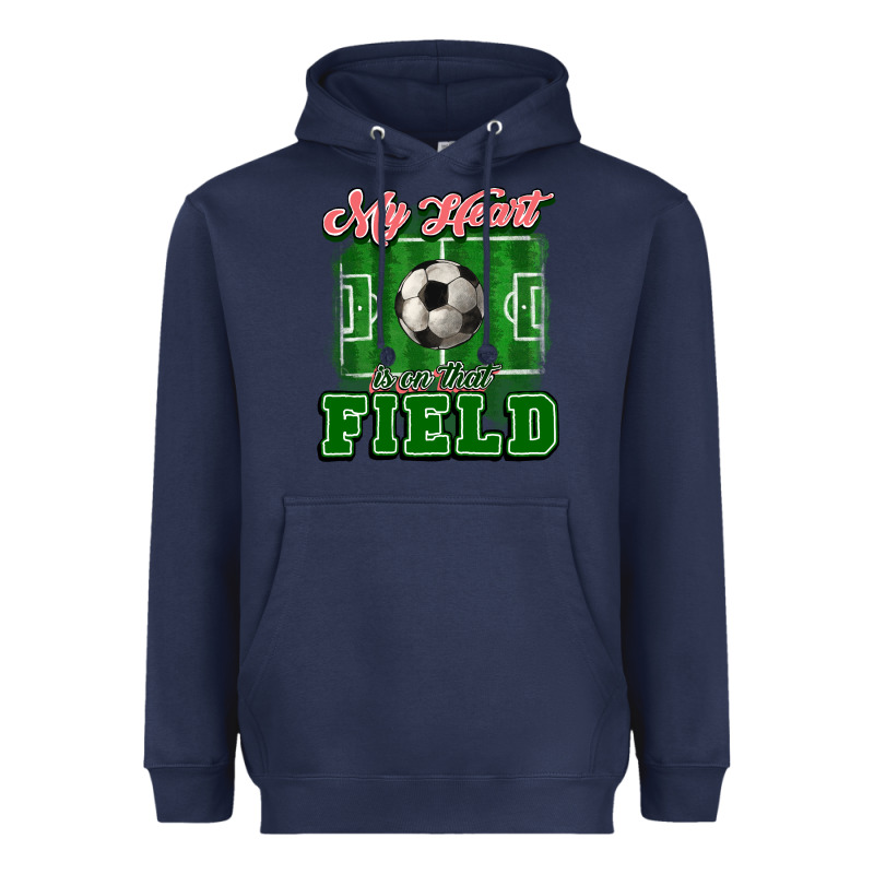 My Heart Is On That Court Soccer Heavyweight Hoodie by HowdyJamesFarm | Teevron