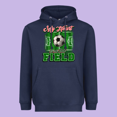 My Heart Is On That Court Soccer Heavyweight Hoodie Designed By Howdyjamesfarm