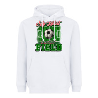 White My heart is on that court Soccer Heavyweight Hoodie - HowdyJamesFarm