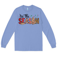 Colony Blue tis the season christmas debbie cake Long Sleeve Tee - MaliasSmallBusiness