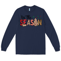 Navy tis the season christmas debbie cake Long Sleeve Tee - MaliasSmallBusiness