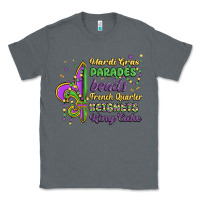 Charcoal Heather mardi gras parades beads french quarter beignets k Classic Tee - MaliasSmallBusiness