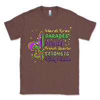 Chestnut mardi gras parades beads french quarter beignets k Classic Tee - MaliasSmallBusiness