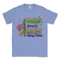 Colony Blue mardi gras parades beads french quarter beignets k Classic Tee - MaliasSmallBusiness