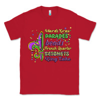 Red mardi gras parades beads french quarter beignets k Classic Tee - MaliasSmallBusiness