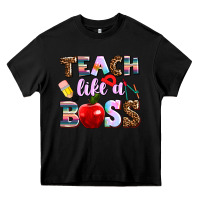 Black teach like a boss Heavy Core Tee - AdoDesignShop