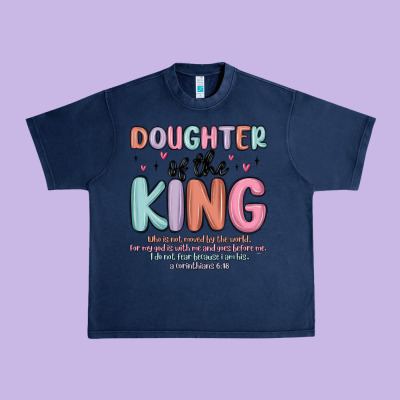 Doughter Of The King Malia Urban Heavy Tee Designed By Maliassmallbusiness