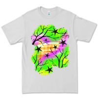 Dove Grey star halloween patch Premium Tee - BundleAndBundleShop