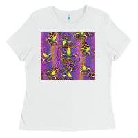 White mardi gras fleur de lis Ladies Tee - RanaPortraitStore