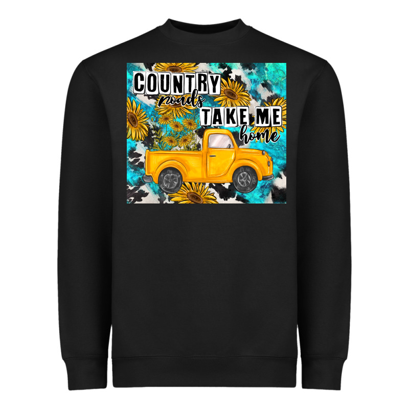 Country Roads Take Me Home Heavyweight Sweatshirt by MaliasSmallBusiness | Teevron