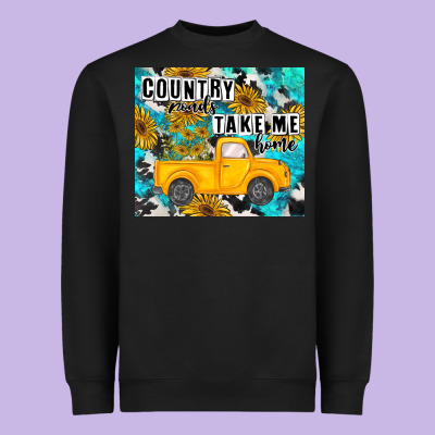 Country Roads Take Me Home Heavyweight Sweatshirt Designed By Maliassmallbusiness