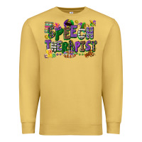 Antique Gold speech therapist mardi gras cowgirl Premium Sweatshirt - CowGirlArtShop