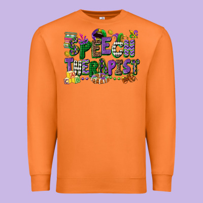 Speech Therapist Mardi Gras Cowgirl Premium Sweatshirt Designed By Cowgirlartshop