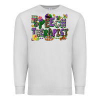 Dove Grey speech therapist mardi gras cowgirl Premium Sweatshirt - CowGirlArtShop