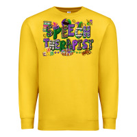 Lemon speech therapist mardi gras cowgirl Premium Sweatshirt - CowGirlArtShop