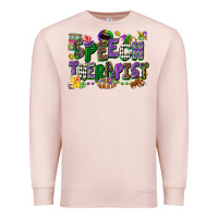 Pale Pink speech therapist mardi gras cowgirl Premium Sweatshirt - CowGirlArtShop