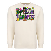 Sandshell speech therapist mardi gras cowgirl Premium Sweatshirt - CowGirlArtShop