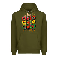 Army Green cinco cinco cinco de mayo Premium Hoodie - CowGirlArtShop