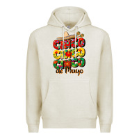 Oatmeal Heather cinco cinco cinco de mayo Premium Hoodie - CowGirlArtShop
