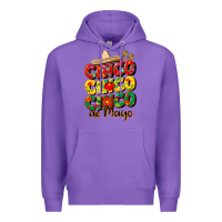 Purple cinco cinco cinco de mayo Premium Hoodie - CowGirlArtShop
