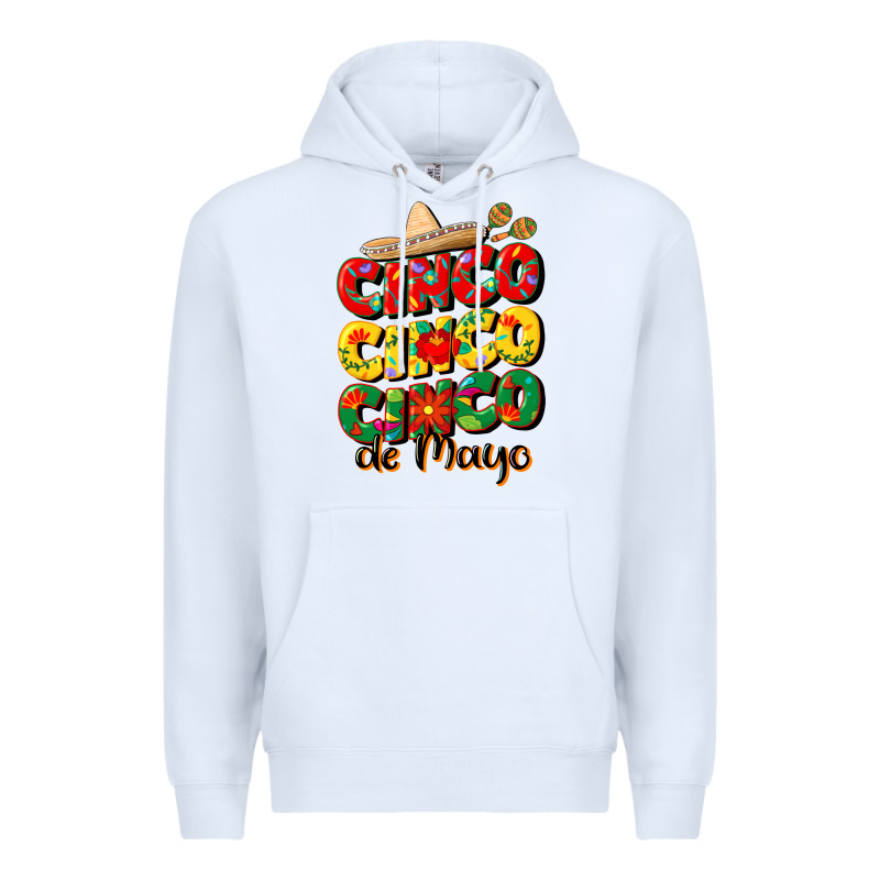 Cinco Cinco Cinco De Mayo Premium Hoodie by CowGirlArtShop | Teevron