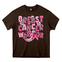 Chocolate Brown breast cancer warrior Heavy Core Tee - JahusDesignShop