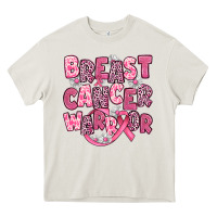 Cream breast cancer warrior Heavy Core Tee - JahusDesignShop