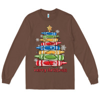 Chestnut crayons tree christmas Long Sleeve Tee - MaliasSmallBusiness