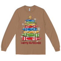 Toasted Coconut crayons tree christmas Long Sleeve Tee - MaliasSmallBusiness